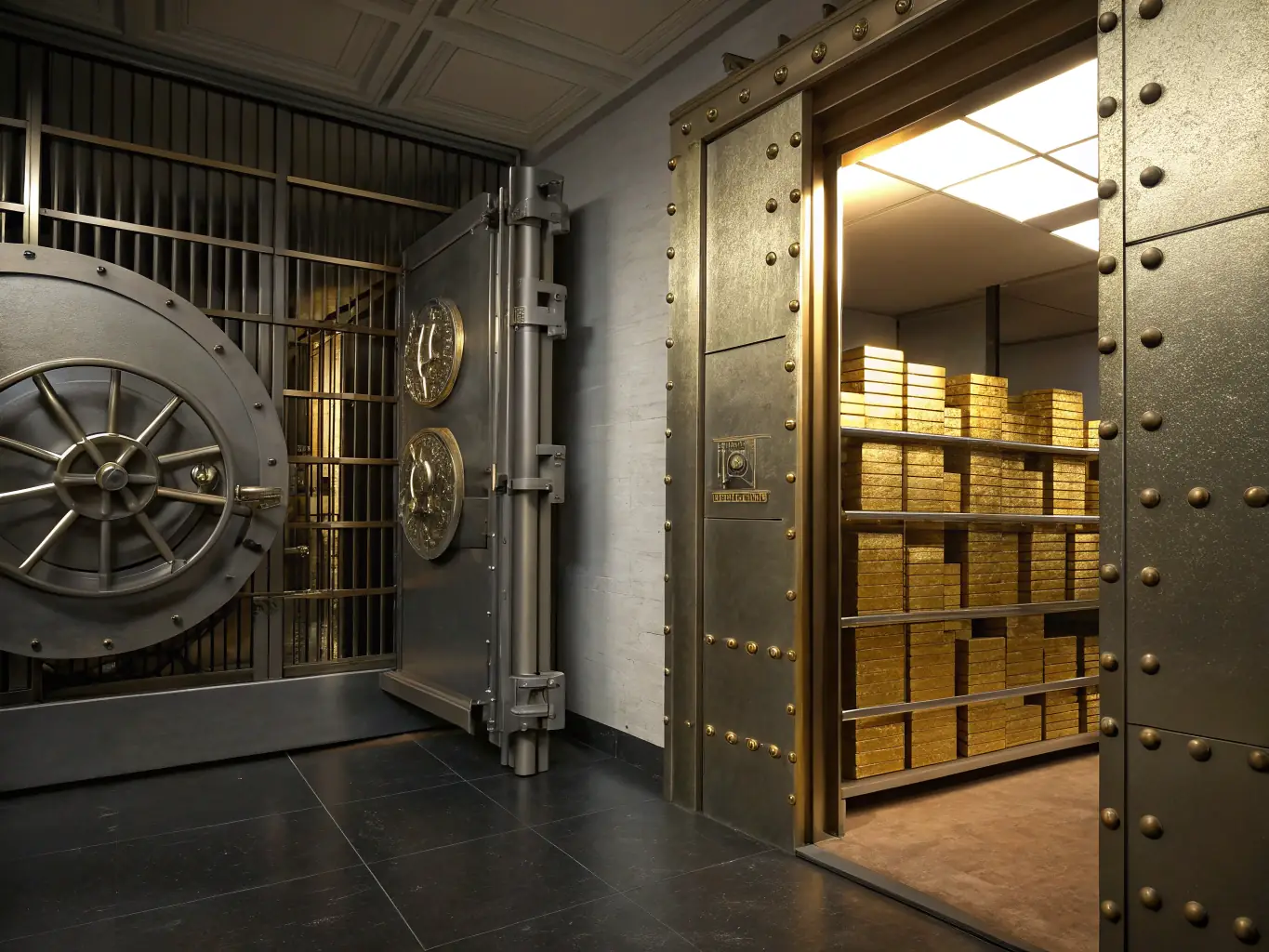An image depicting a secure digital vault with recovered cryptocurrencies and legal documents, symbolizing ScopeSightAI's fund recovery capabilities.